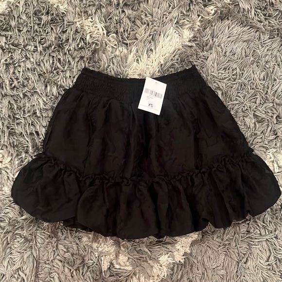 FOREVER21 Faux Leather A-Line Mini Skirt Size M Black